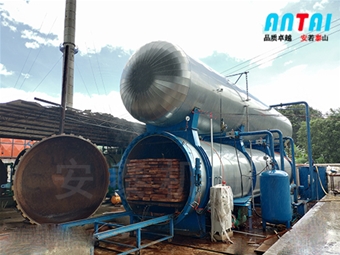 西雙版納木材罐使用現(xiàn)場